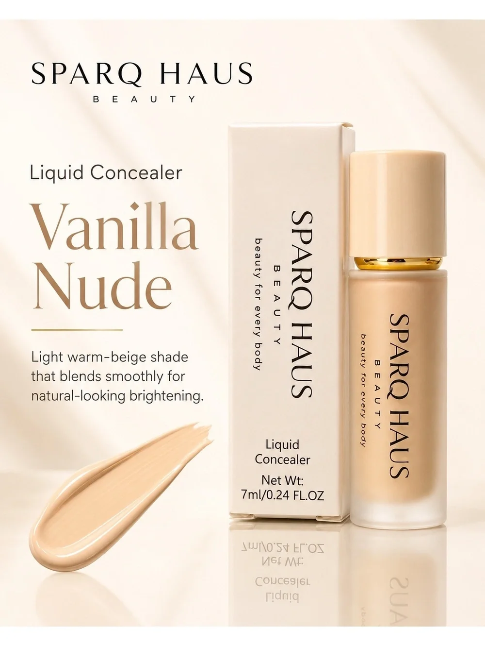 Sparq Haus Beauty Liquid Concealer - Vanilla Nude Shade